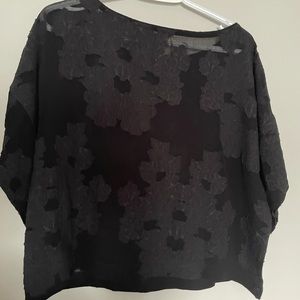 Aritzia Wilfred Black Blouse Size M